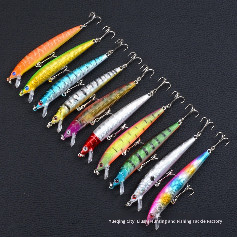 CHEERY the Brave ABS Live Bait Fishing Floating Minnow Bait 9.5Cm/8.5G with Hooks Bass Sea Fishing – Pencil – view 2