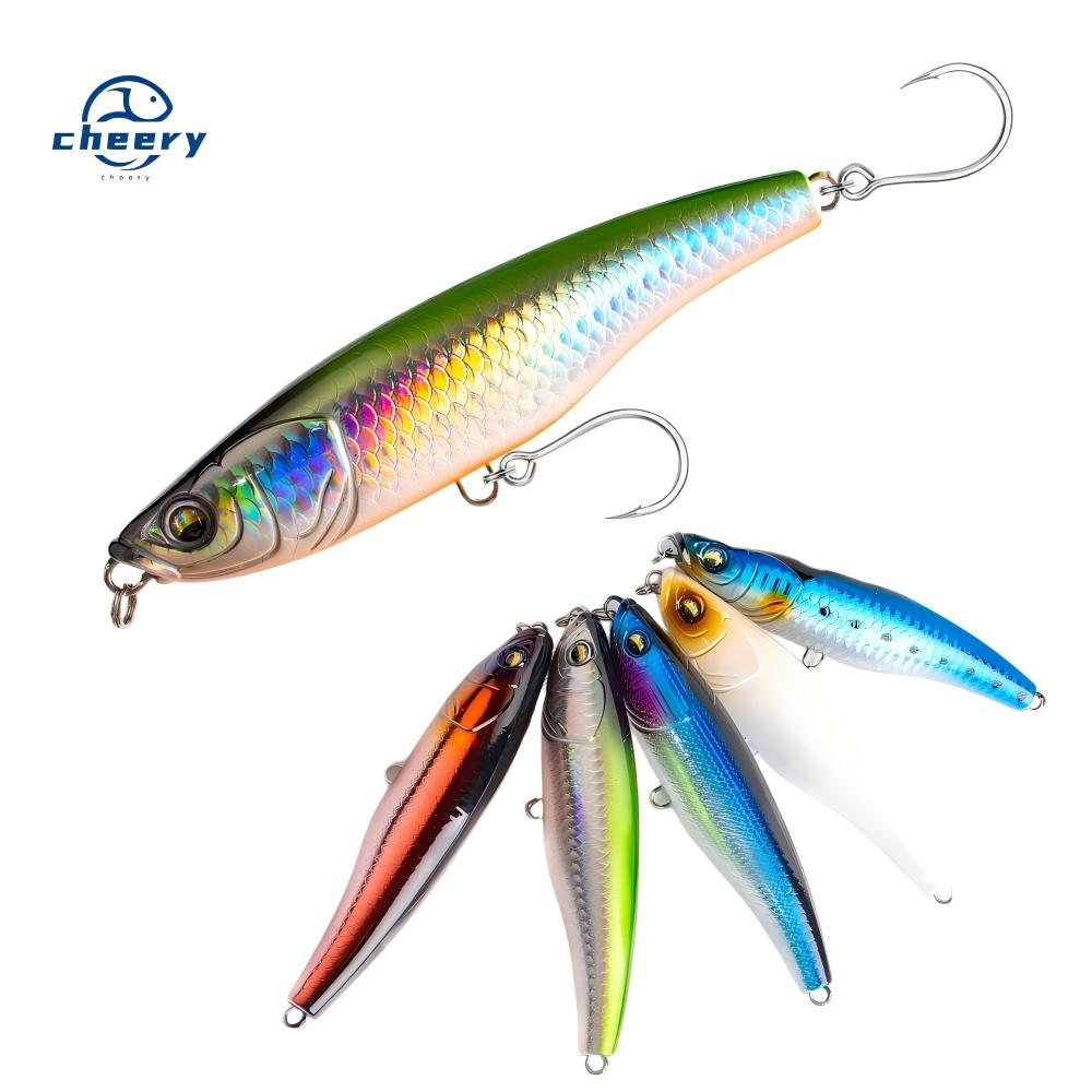 CHEERY 110mm 52.5g Saltwater Long Casting Pencil Fishing Lure Sinking Sea Bait Spook Pencil with Single Hook Stickbait Tackle – Pencil – view 1