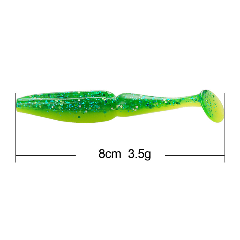 3 Inch Zander Soft Bait Paddle Tail Lure – Worms & Grubs – view 5