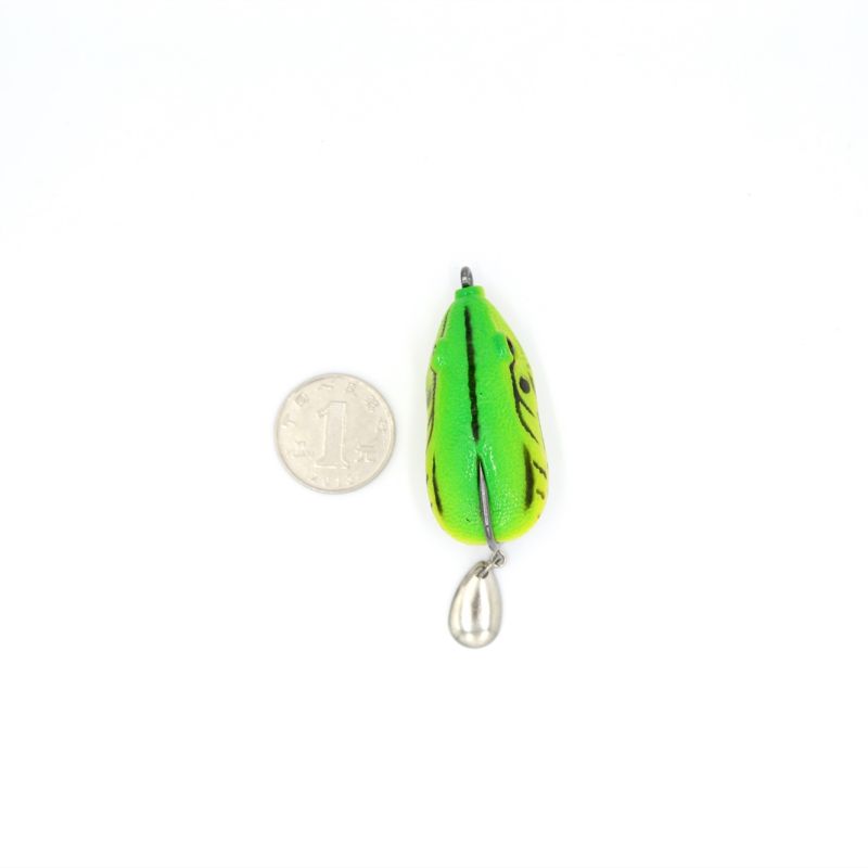 Top Right SFM002 14g 5.5cm Soft Mouse Lure Topwater Lure Artificial Freshwater Silicone Soft Mouse Bait Fishing Lure – Frog – view 4