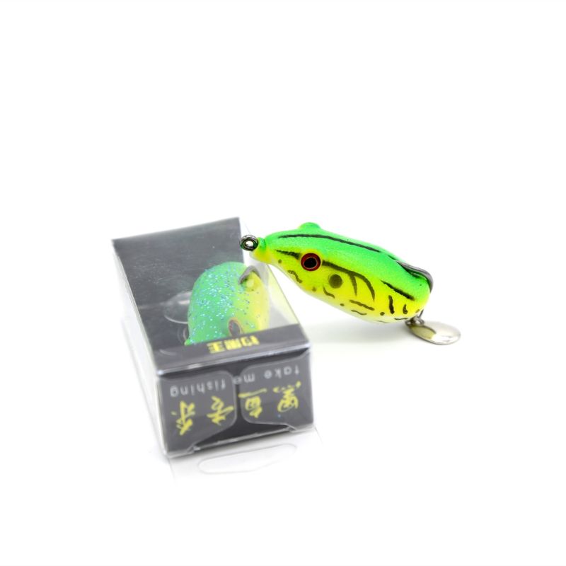 Top Right SFM002 14g 5.5cm Soft Mouse Lure Topwater Lure Artificial Freshwater Silicone Soft Mouse Bait Fishing Lure – Frog – view 3