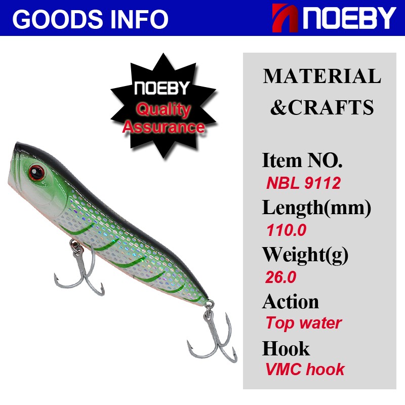 CHEERY Free Fishing Tackle Samples Top Water Jumping Surface Lure Big Mouth Pop Bass Artificial Lures – Popper – view 3