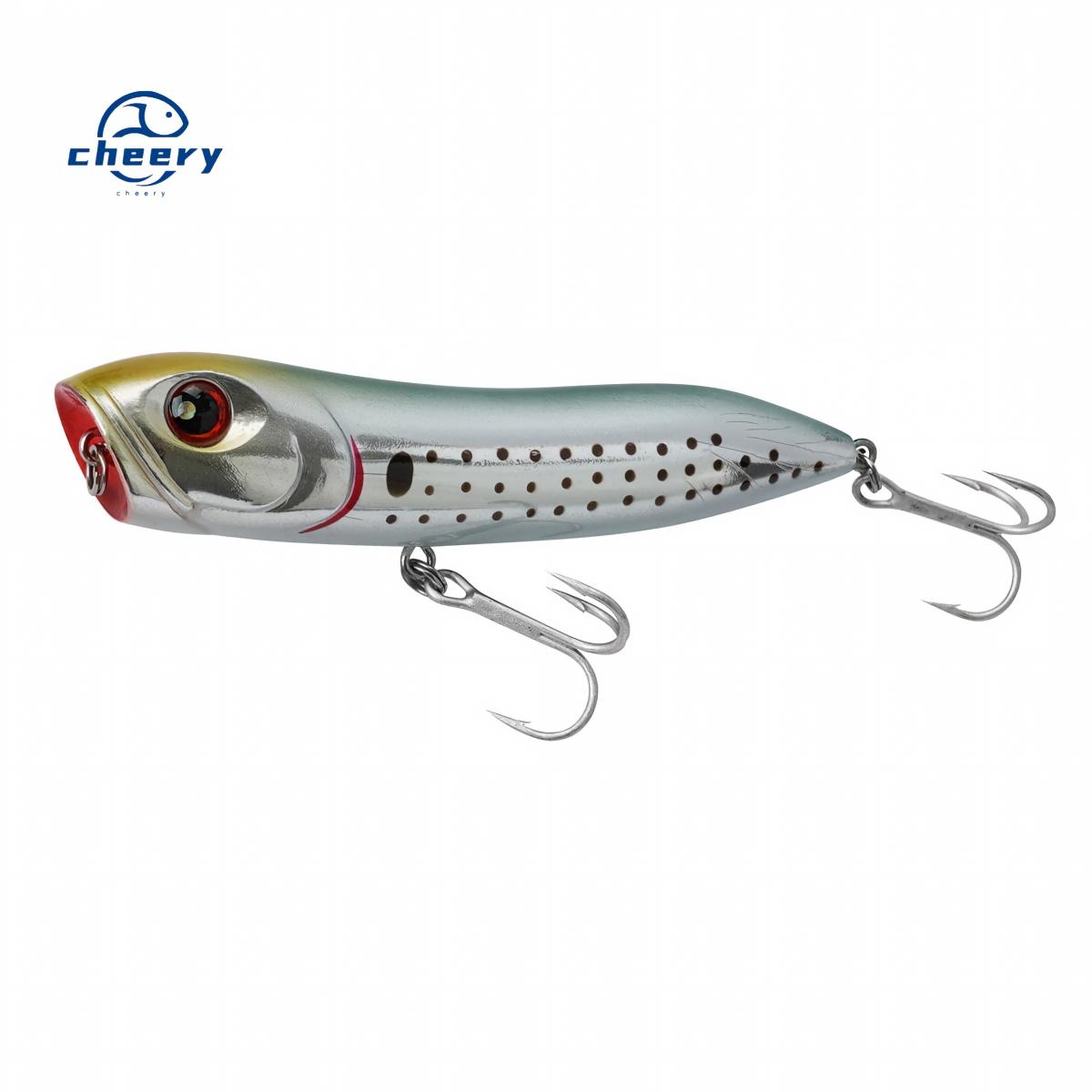 CHEERY Free Fishing Tackle Samples Top Water Jumping Surface Lure Big Mouth Pop Bass Artificial Lures – Popper – view 1