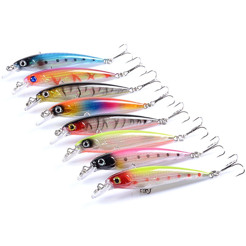 9cm 7.3g Minnow Hard Fishing Lures 9 Colors 3D Eyes Bionic Artificial Minnow Baits Mino Hard Lure – Minnow – view 2