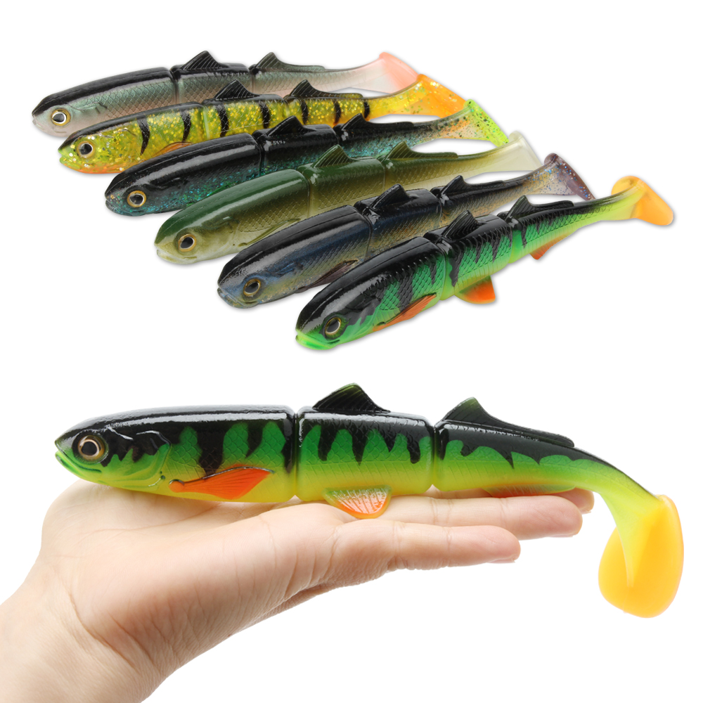 Spinpoler T Tail PVC Soft Bait Swimbait Wobblers 16cm 22cm Fishing Sea Fishing Artificial Soft Lure Saltwater Pike River Tackle – Soft Lure – view 5