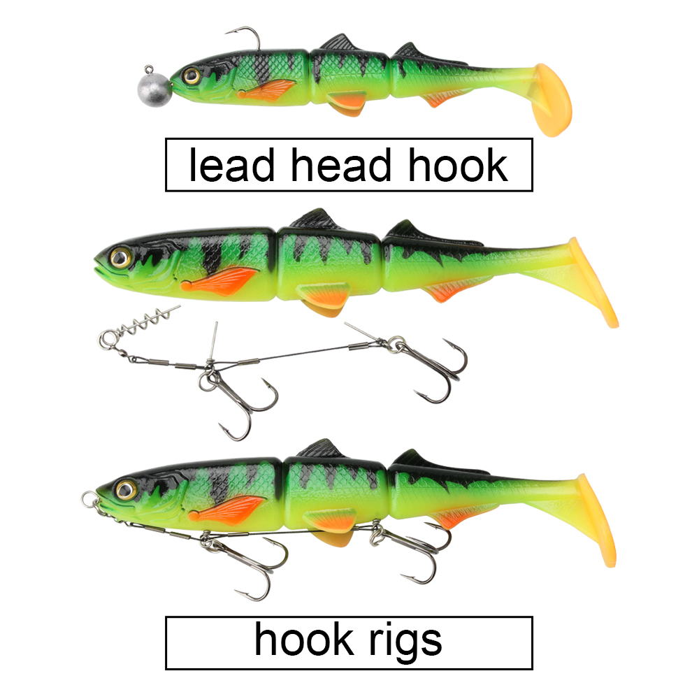 Spinpoler T Tail PVC Soft Bait Swimbait Wobblers 16cm 22cm Fishing Sea Fishing Artificial Soft Lure Saltwater Pike River Tackle – Soft Lure – view 4