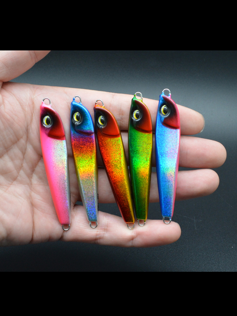 Newbility 30g 40g 60g Japanese Lazer Paper Fishing Metal Jig 3D Printing Slow Pitch Jigging Lure Lead Jig Swim Bait – Metal Lure – view 4