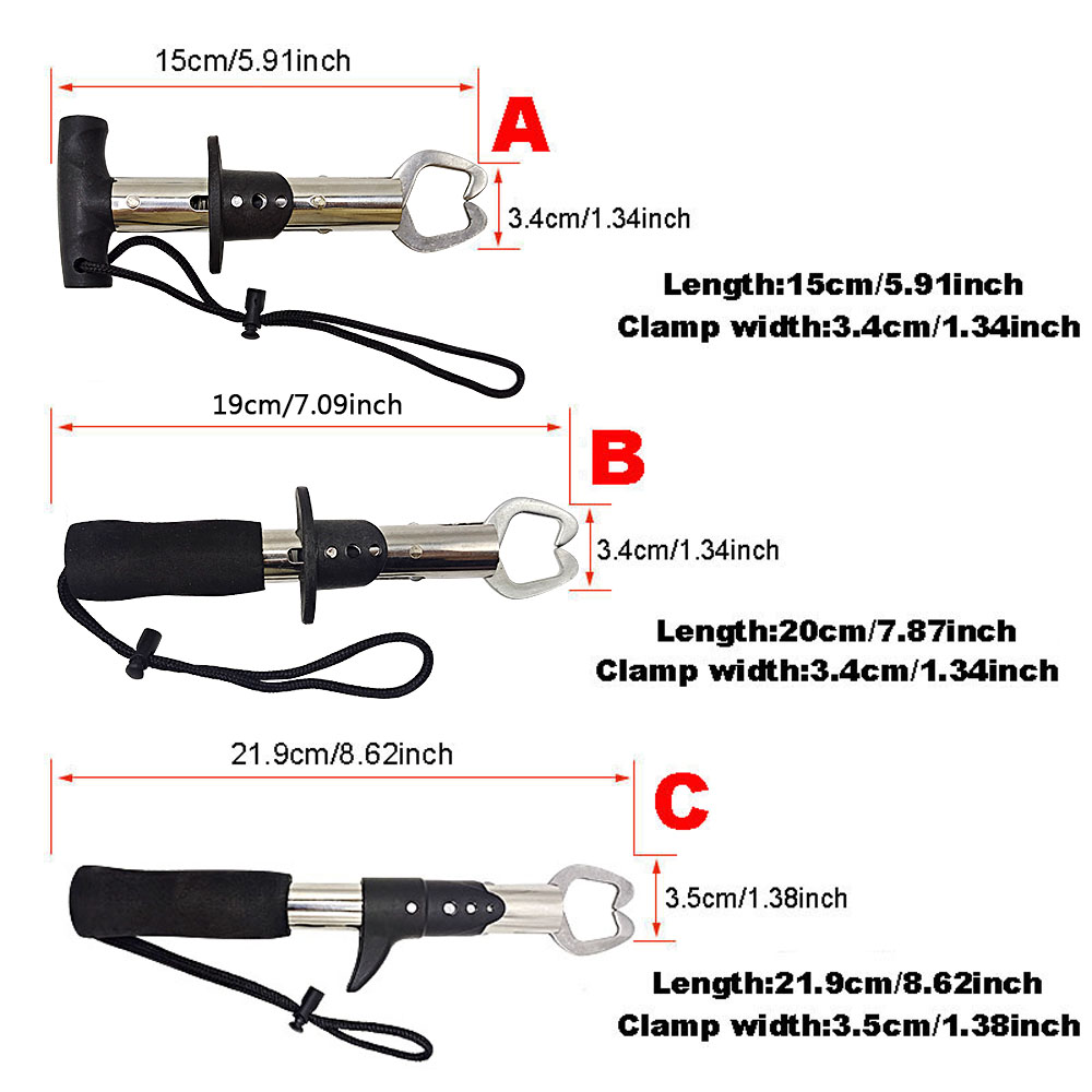 Electronic Control Fish Clamp Device Stainless Steel Fishing Lip Grip – Fishing Accessory – view 2