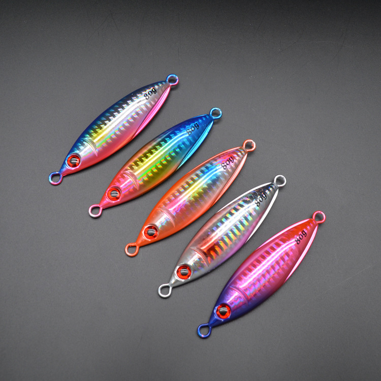 New 30g 40g 60g 80g Slow Jigs Lure Artificial Metal Jig Casting Fishing Bait Tackle Jigging Fishing Lures – Metal Lure – view 4