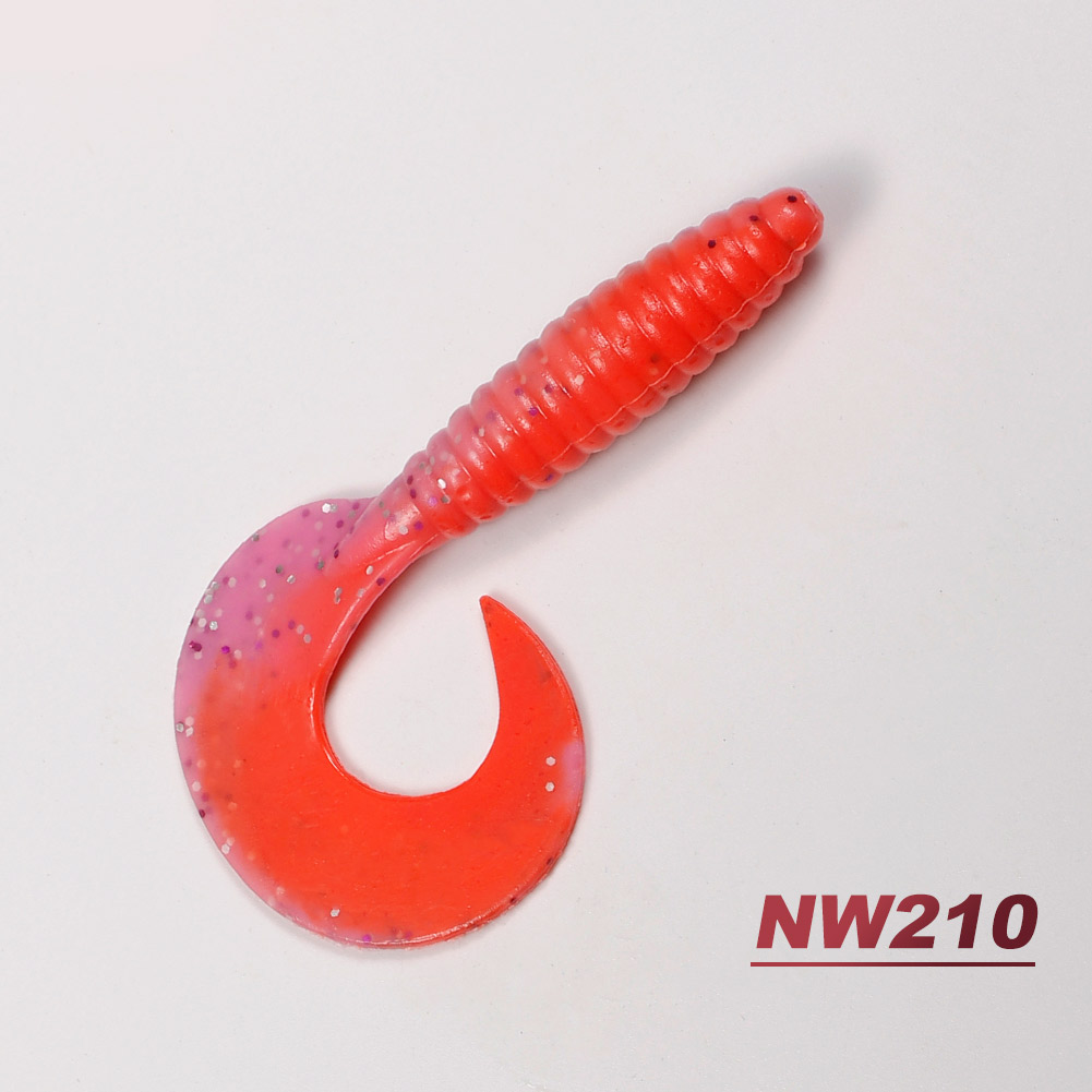 NOEBY S3119 8.5CM 7g Soft Bait with Big Ribbon Tail of Lots of Action Big Grub Worm Lures Fishing for Freshwater and Saltwater – Worms & Grubs – view 5