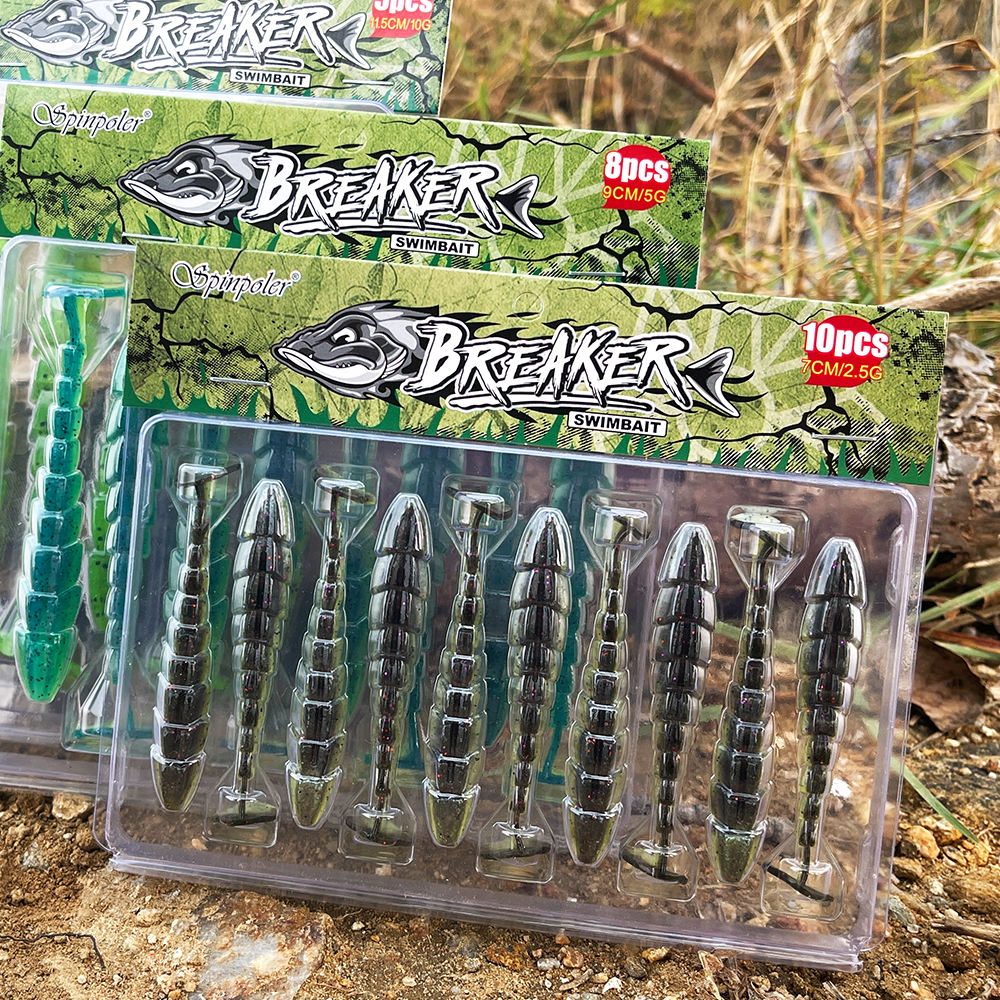 CHEERY Top Right S045 70mm 90mm 115mm Soft Swimbait Shad Bait Bass Fishing Lures Paddle Tail Soft Plastics Lures – Worms & Grubs – view 5