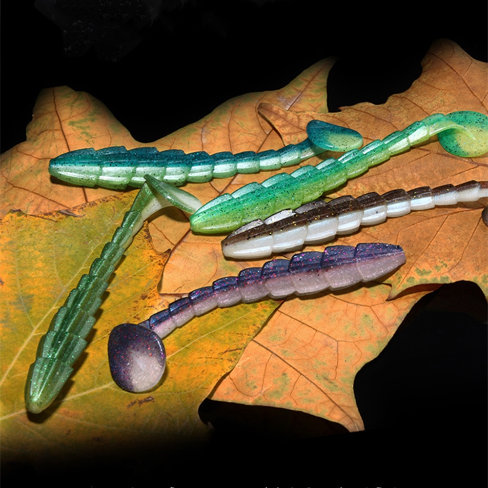 CHEERY Top Right S045 70mm 90mm 115mm Soft Swimbait Shad Bait Bass Fishing Lures Paddle Tail Soft Plastics Lures – Worms & Grubs – view 3