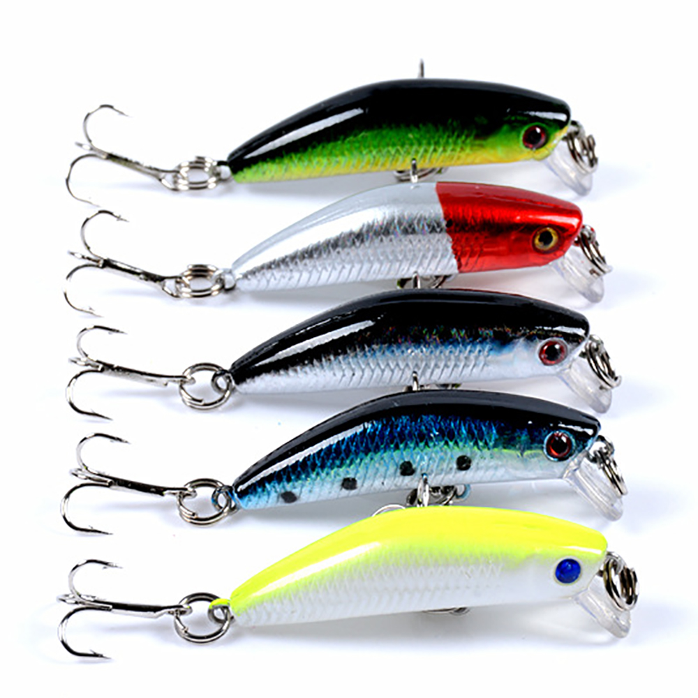 4.5cm/2.8g Artificial Hard Crankbait Crank Fishing Sinking Minnow for Saltwater Freshwater – Crankbait – view 1