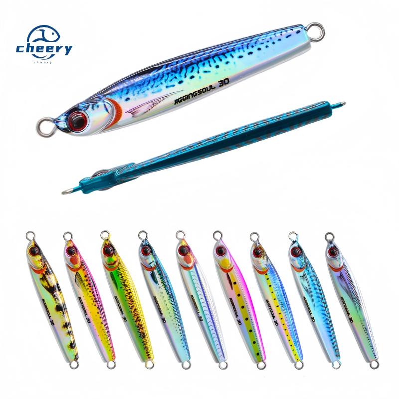 CHEERY New Japan Quality 3D Printed 30g/40g Fishing Metal Jig Lure Slow Pitch Jigging Saltwater Fishing Lure Lead Jigbait – Metal Lure – view 1