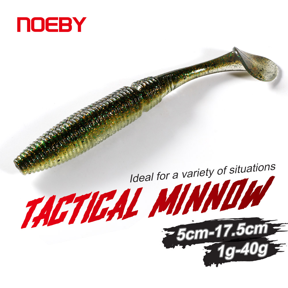 Noeby 7.5cm/4g Fishing T Tail Soft Baits Soft Bionic Fishing Lure Soft Plastic Bass Fishing Lure Weedless Soft Swimbait – Worms & Grubs – view 1