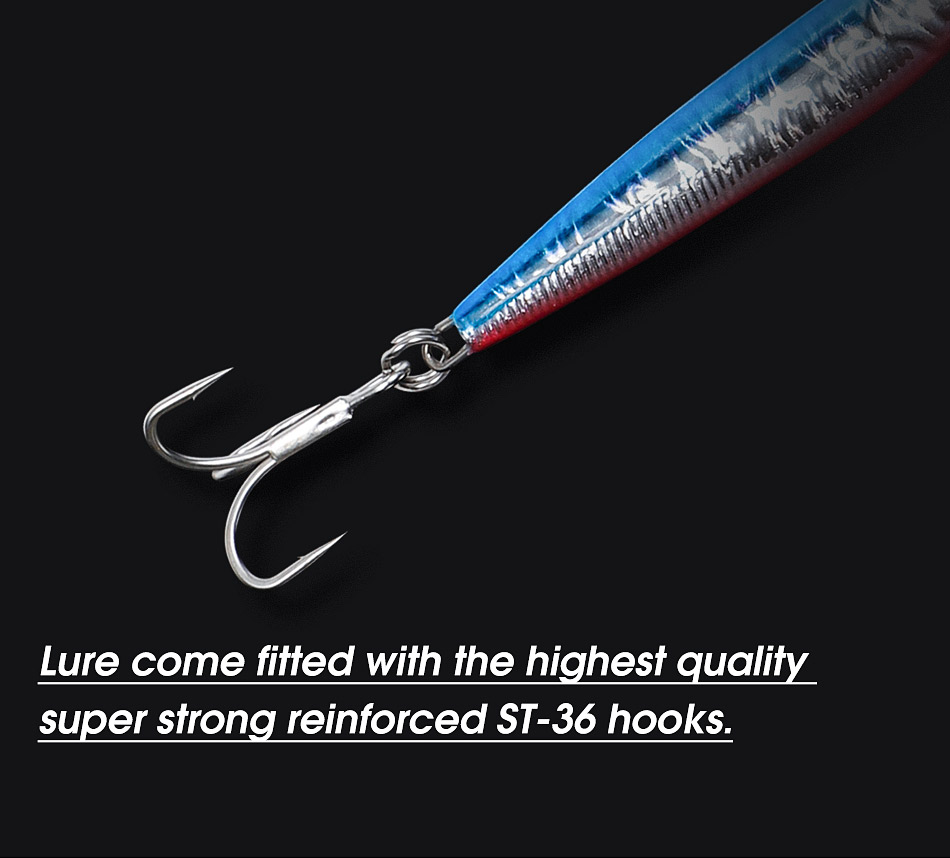 Lead Fishing Lures Saltwater Metal Jigging Spoon Sea Bass Lure Kit Tuna Snapper King Butterfly Micro Jigs – Metal Lure – view 5