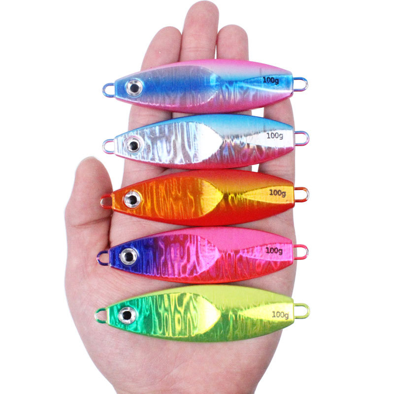 Guosong Metal Jigs 40/60/80/100g Double Hooks Jig Baited Jigs Lure – Metal Lure – view 2