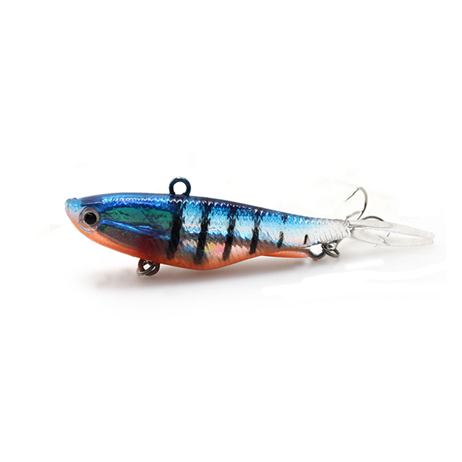 New 16colors 95mm 0.74 oz Vibe Lure Fork Tail Soft Plastic Fishing Lures Super Strength TPR Plastic Vibration Vibe – Soft Lure – view 3