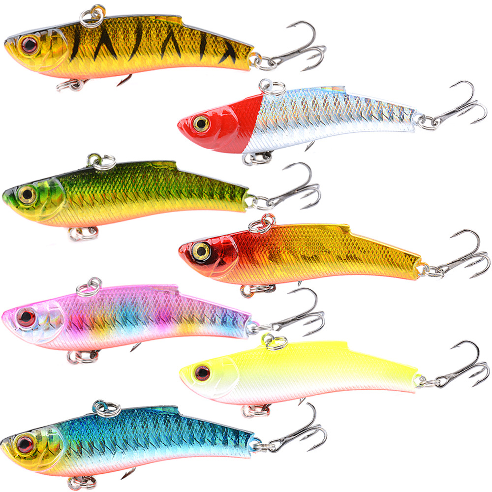 7cm 17g VIB Lure Bionic Artificial Hard Fishing Baits 7 Colors 3D Eyes Lures Sea Fishing Bait Long Cast Bass Bait New Arrival – Metal Lure – view 3