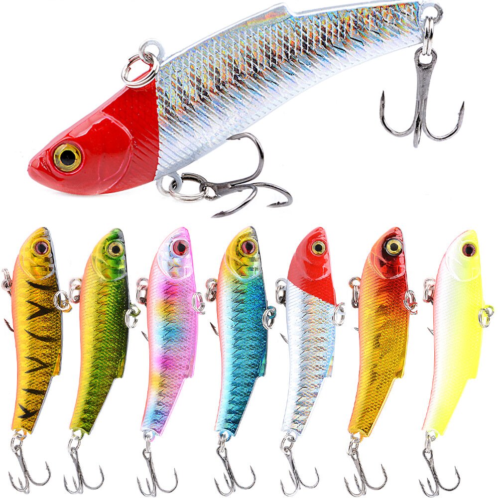 7cm 17g VIB Lure Bionic Artificial Hard Fishing Baits 7 Colors 3D Eyes Lures Sea Fishing Bait Long Cast Bass Bait New Arrival – Metal Lure – view 1