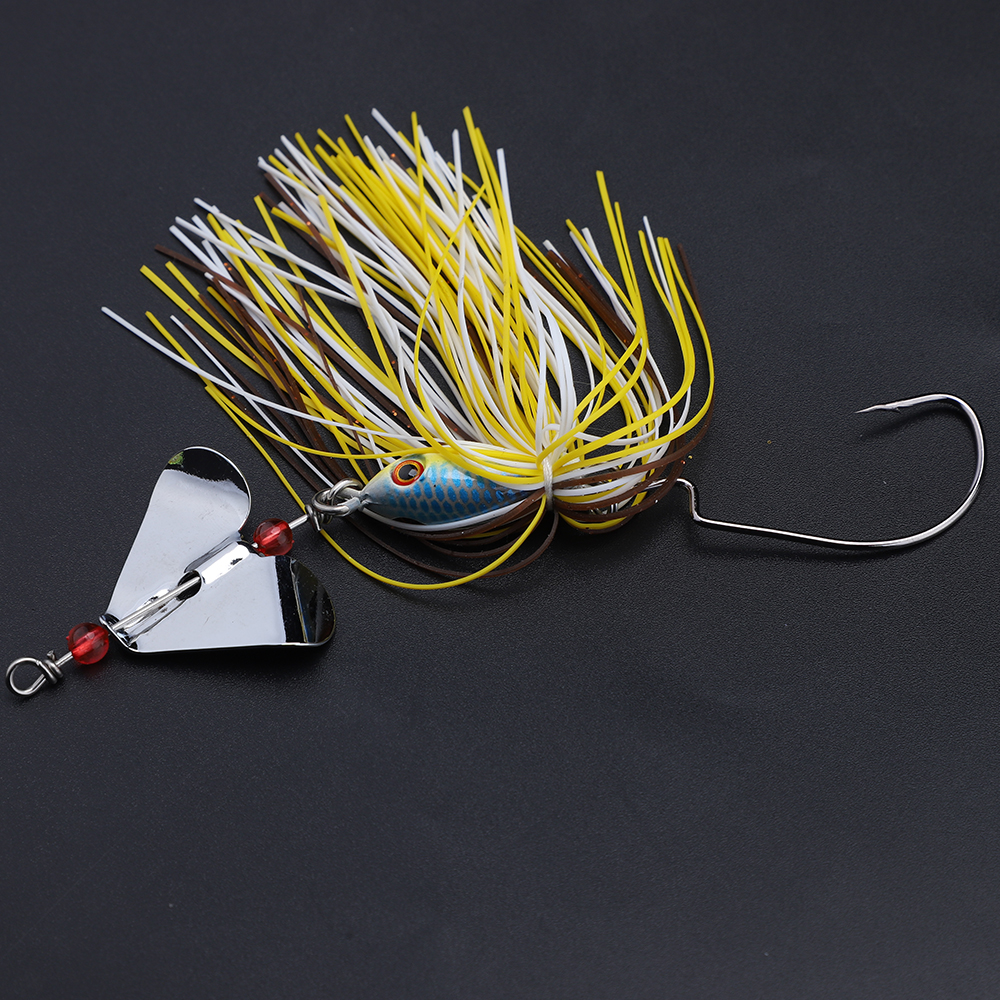 SUPERIORFISHING Buzz Bait Spinnerbait 20g 13cm Topwater in Line Buzzbait Skirts Rubber Lure Metal Jig Fishing Lure BZM09 – Metal Lure – view 3