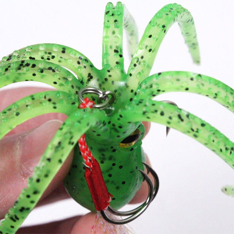 New 110mm 21g Soft Luminous Silicone Skirts Lure Artificial Squid and Octopus Bait with Hook for River Boat Fishing – Octopus Skirt – view 3