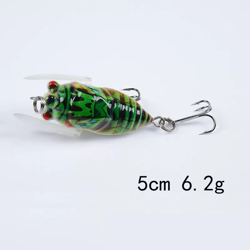 Cicada Lifelike Topwater Fishing Lures Popper Topwater Lure for Bass Hard Plastic Bass Fishing Lure – Crankbait – view 2