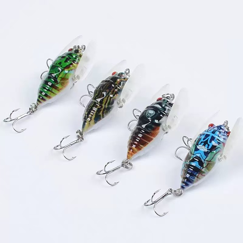 Cicada Lifelike Topwater Fishing Lures Popper Topwater Lure for Bass Hard Plastic Bass Fishing Lure – Crankbait – view 5
