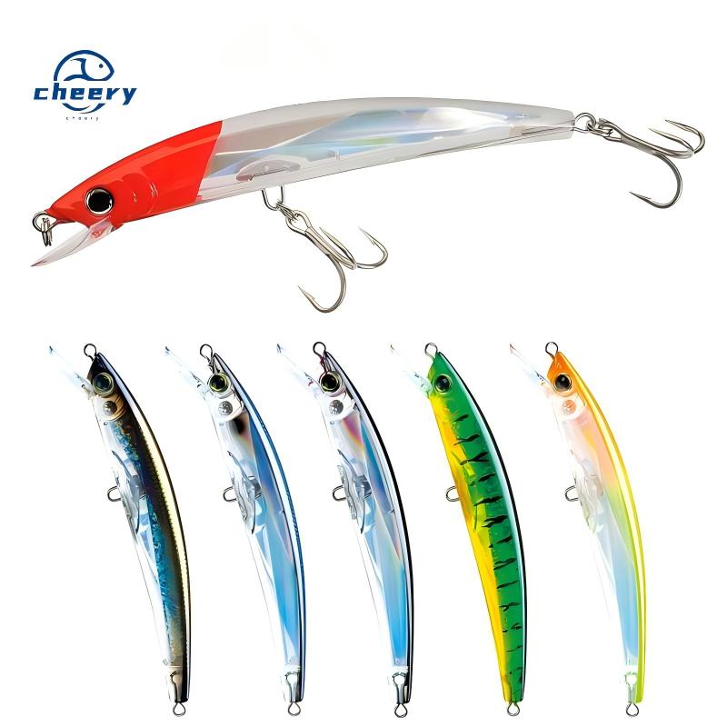 CHEERY 3D Crystal Minnow 11cm 16g ABS Wobblers Fishing Lures Topwater Artificial Hard Bait Trolling Boat Sea Fishing Bass Zander – Minnow – view 1