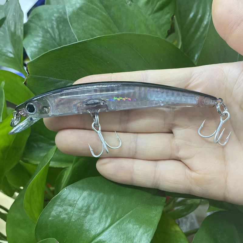 CHEERY 3D Crystal Minnow 11cm 16g ABS Wobblers Fishing Lures Topwater Artificial Hard Bait Trolling Boat Sea Fishing Bass Zander – Minnow – view 4