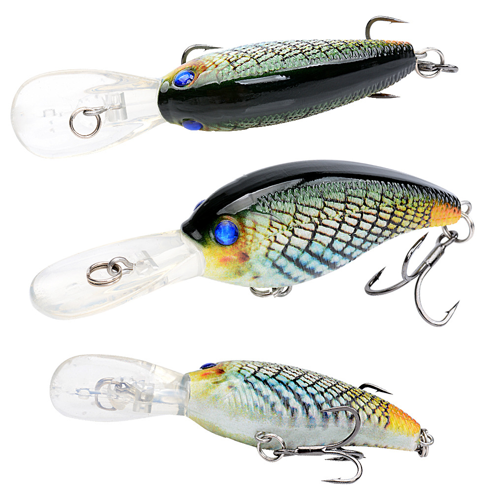 NEWMAJOR 10.5g/8.8cm Floating Hard Lure ABS Plastic Water Crank with Sound Beads for Species in River Lake Stream – Crankbait – view 1