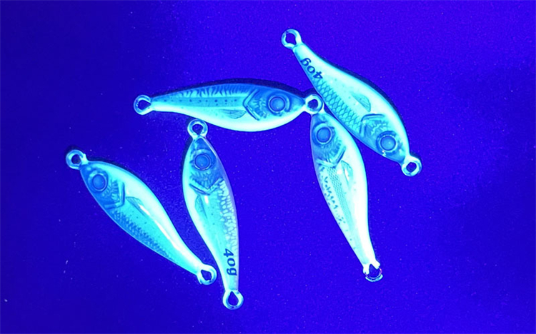 30g 60g 3D Printing Luminous Fishing Lead Jig Lure Slow Casting Glow Belly UV Light Effect Bottom Bait – Metal Lure – view 4