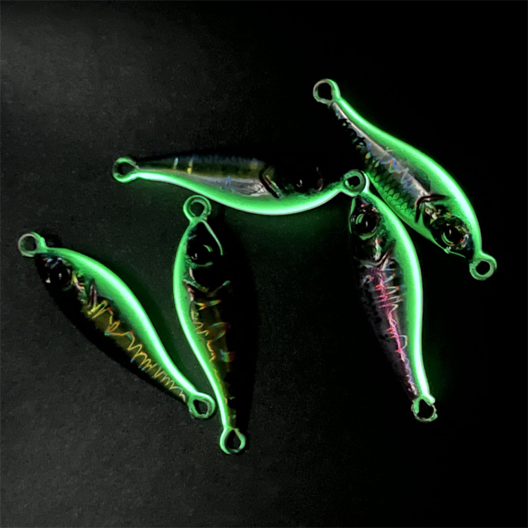 30g 60g 3D Printing Luminous Fishing Lead Jig Lure Slow Casting Glow Belly UV Light Effect Bottom Bait – Metal Lure – view 3