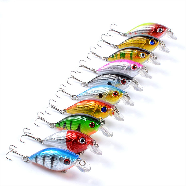 57mm 7g Plastic Bionic 3D Eyes Multi Colors Diving Wobblers Fishing Hard Crankbait Lure – Crankbait – view 1