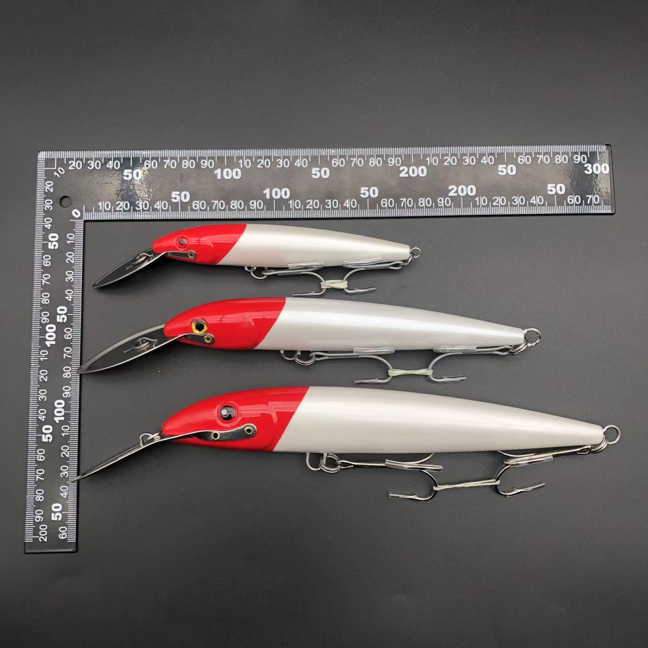 CHEERY Top Right 180mm 60g Red White Casting Lure Sinking Minnow for Tuna Fishing Jerkbait Pesca Sinking Trolling Hard Bait – Minnow – view 4