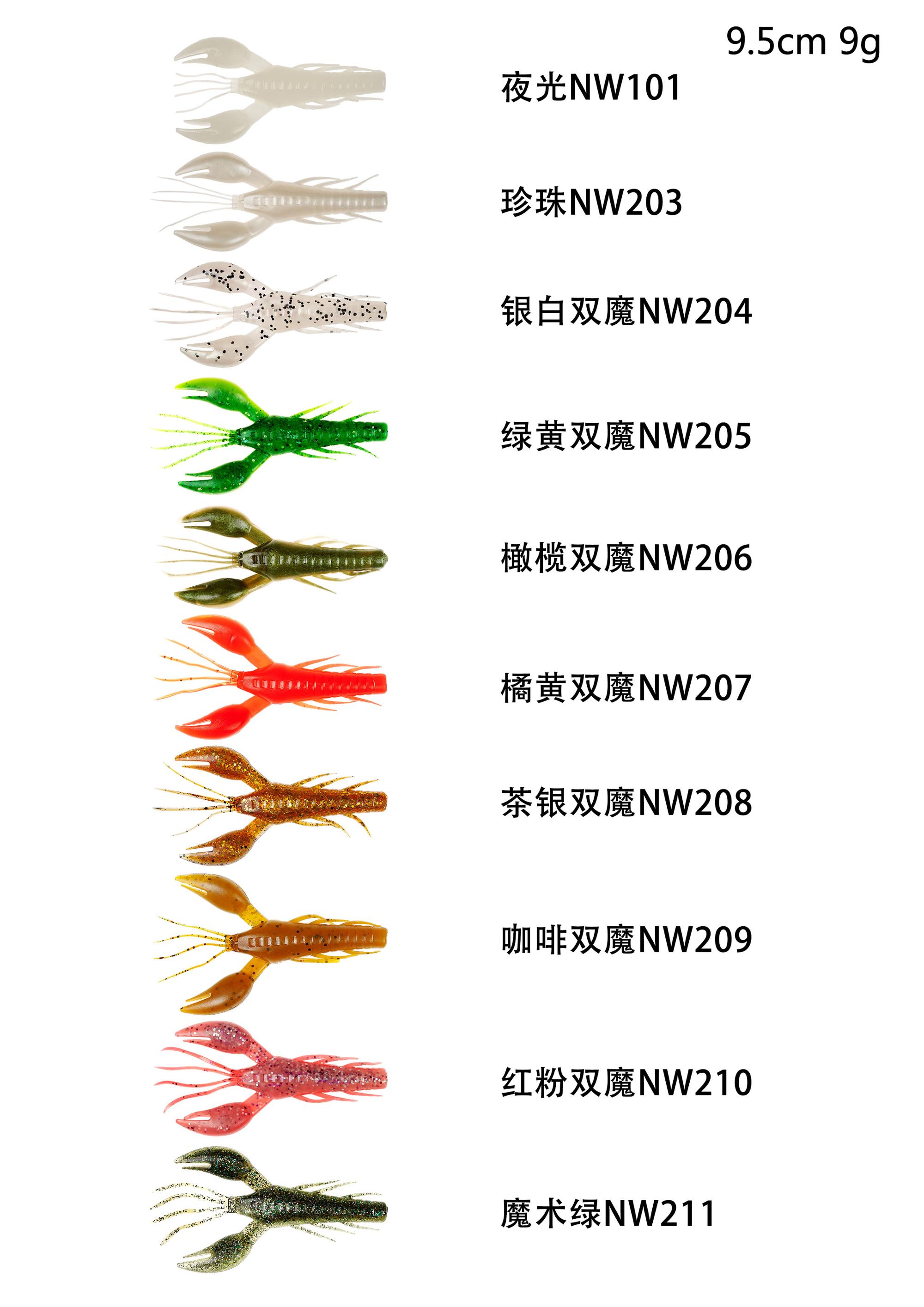 NOEBY Artificial Plastic Bait Plastic Craw Shrimp Jerkbait Soft Fishing Lures – Soft Lure – view 2