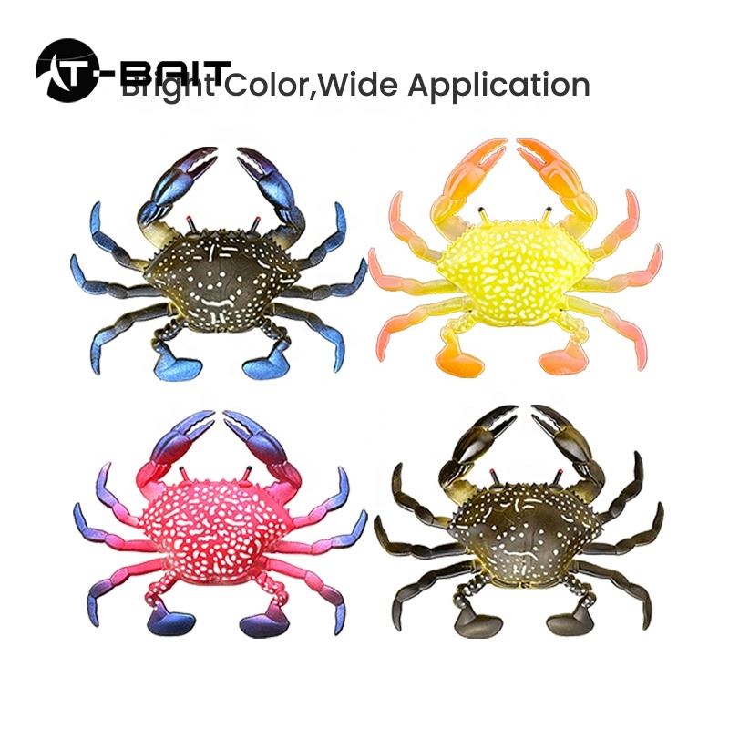 Bionic Soft Crab Bait Freshwater Saltwater 8Cm/10G Floating Stream Fishing Lures Artificial Seabass Wobbler Isca – Other Soft Lure – view 4