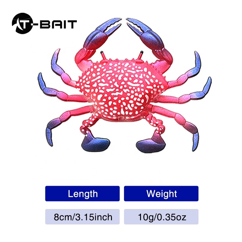 Bionic Soft Crab Bait Freshwater Saltwater 8Cm/10G Floating Stream Fishing Lures Artificial Seabass Wobbler Isca – Other Soft Lure – view 2