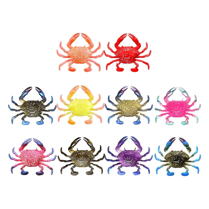 Bionic Soft Crab Bait Freshwater Saltwater 8Cm/10G Floating Stream Fishing Lures Artificial Seabass Wobbler Isca – Other Soft Lure – view 1