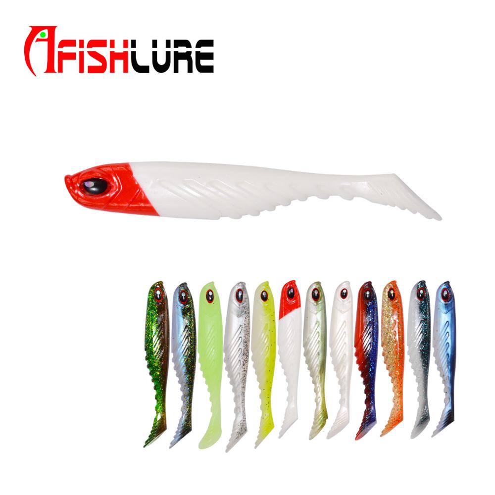 Artificial Bait Paddle Tail Fishing Ripple Shad Lure 105mm 8.8g Minnow Fish Silicon Soft Bait Bionic Fishing Lure – Soft Lure – view 2