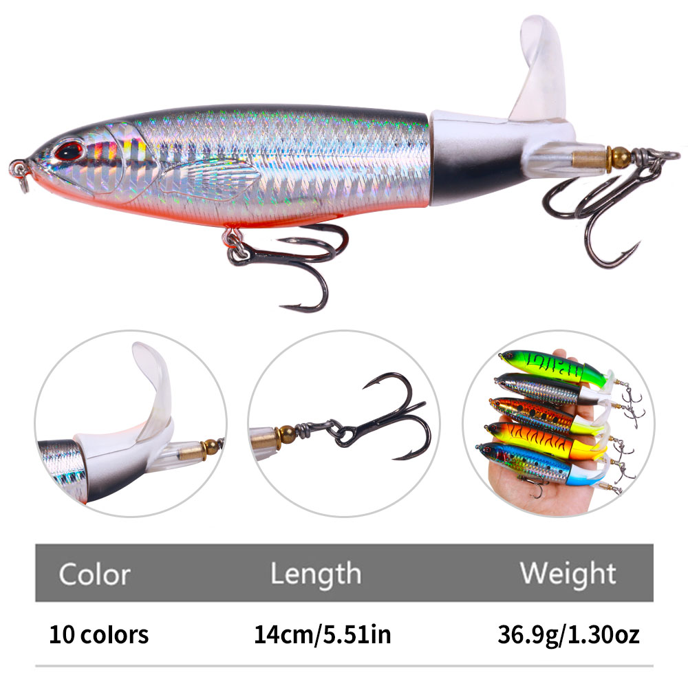 HENGJIA 37g/14cm Hard Plastic Topwater Pencil Lure Wobbler Walking Stick Bait Big Game Pencil Fishing Lure – Other Hard Lure – view 3