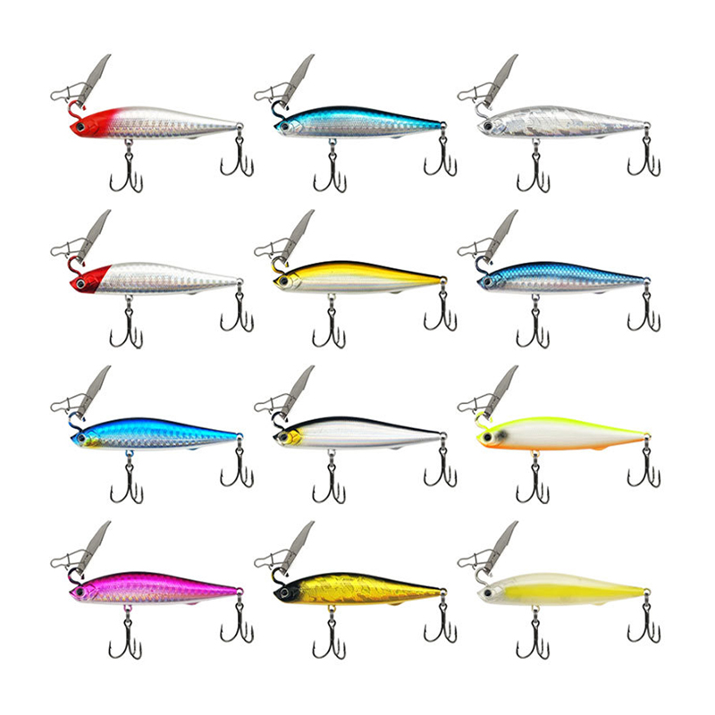 ABS Printed 7cm/10g 8.5cm/14g 12Colors Hard Pencil Topwater Lure Bait with Baffle for Long Casting – Pencil – view 2