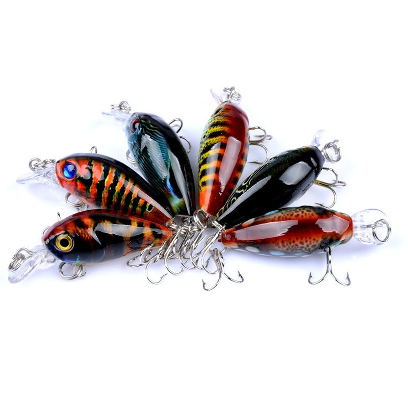 Newbility 4.5cm 4g Plastic Bionic Bait Floating Hard Body Saltwater Sea Pike Bass Crankbait Crank Fishing Lure Minnow – Minnow – view 4
