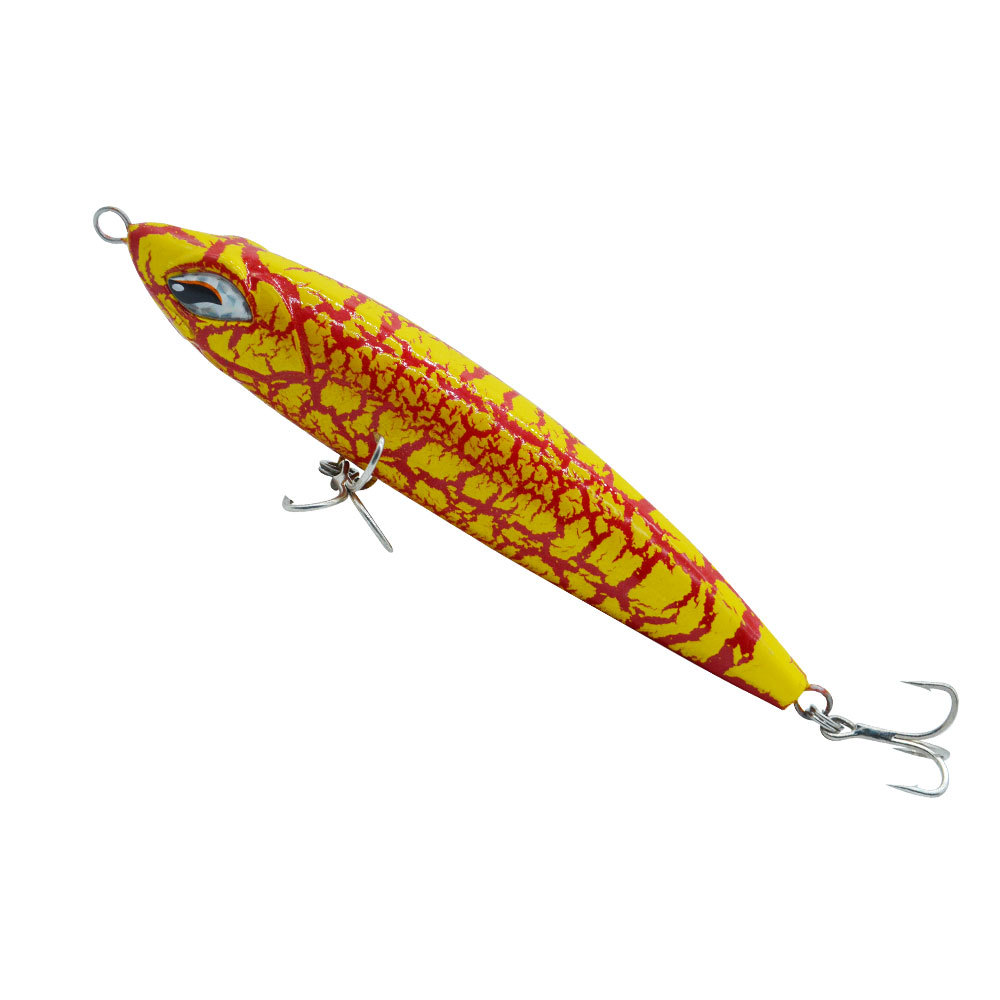 CHEERY Topwater Walk the Dog 220mm 126g Lead Weight Hard Bait ABS Pencil Lure Stickbait for Marlin Float Fishing River Lake – Pencil – view 1