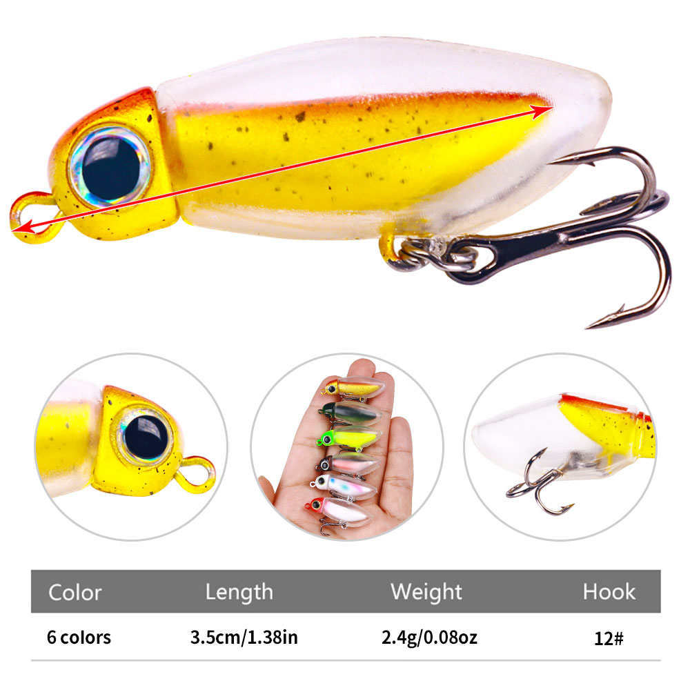 Wholesale Lizard Lure 4cm 2.5g Top Water Floating Artificial Bionic Fishing Lures 1.77 Inch Soft Shell Insect Fishing Baits – Soft Lure – view 2