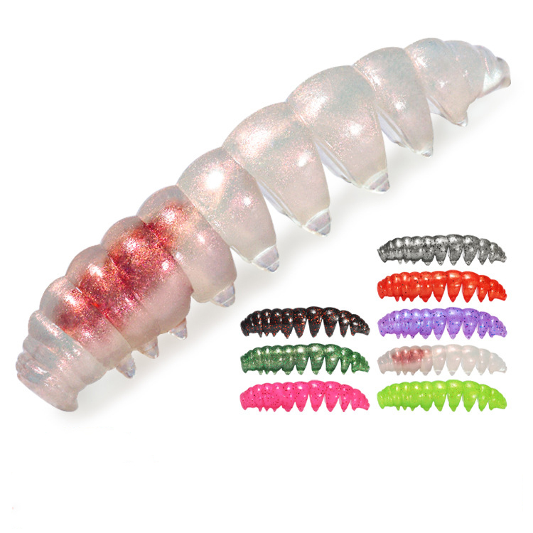 Floating Poor Worm TPR 5cm 7cm 11pcs/bag Good Elasticity Plastic Artificial Soft Bait Saltwater Fishing Soft Lure – Worms & Grubs – view 1