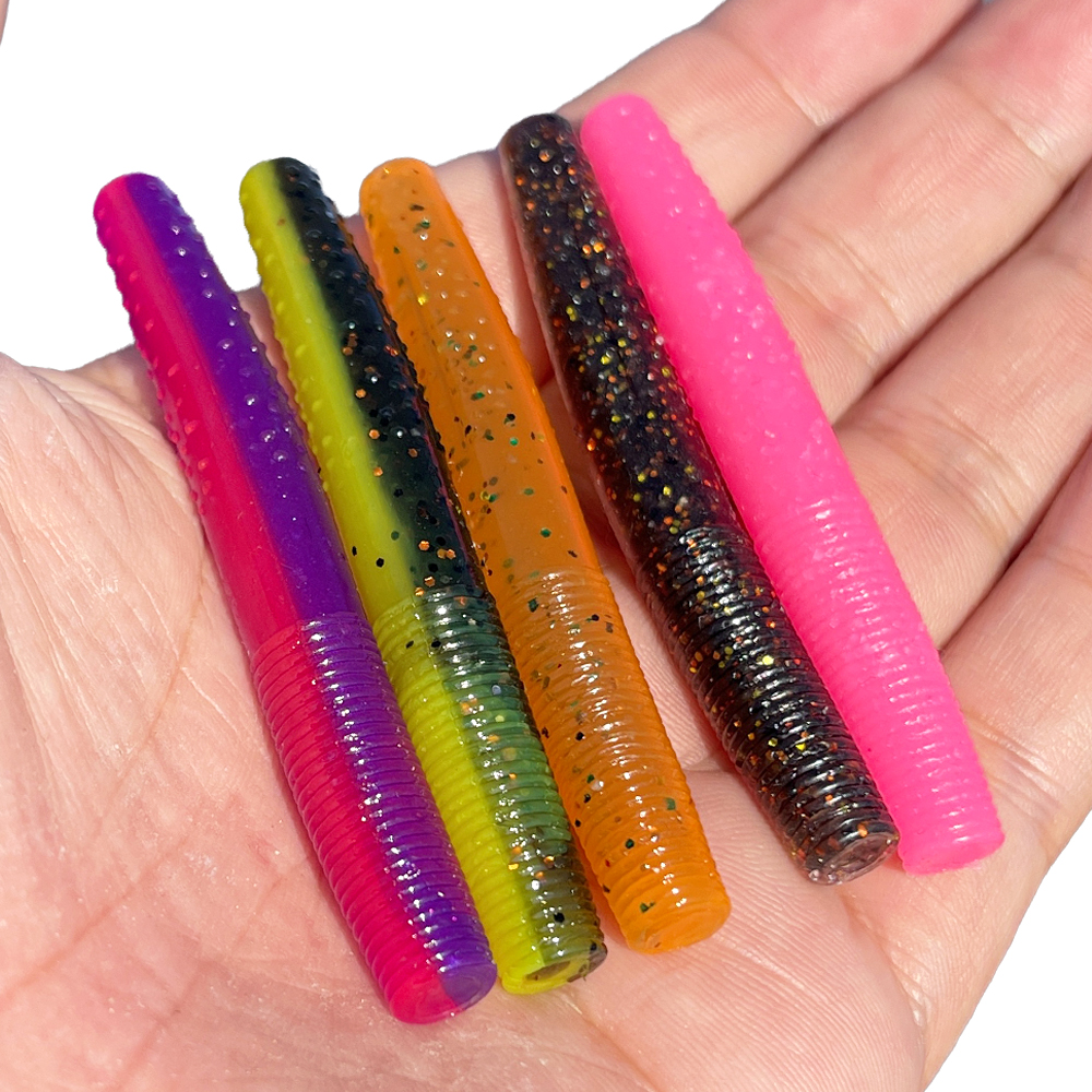 Spinpoler Soft Worm Senko Finesse TPR Ned Worm Rig 2.75" Stickbait Fishing Lures Swim Bait River Saltwater Swimbait Bass Pike – Worms & Grubs – view 1
