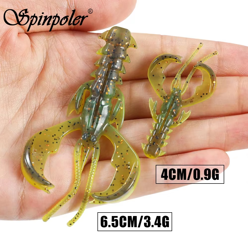 CHEERY Agile Shrimp Soft Bait UV Lighting TPE/TPR Floating Salted Scented Fishing Lure 65mm Lobster Craw Creature Rubber Bass – Soft Lure – view 2