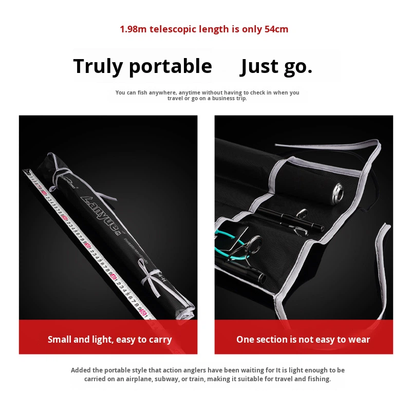 Multi-Section Portable Carbon Fishing Rod Super Hard H-Adjustable Lure Rod Jigging Boat Four-Section Weihai Factory Wholesale – Fishing Rod – view 3