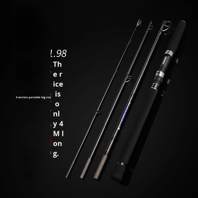 Multi-Section Portable Carbon Fishing Rod Super Hard H-Adjustable Lure Rod Jigging Boat Four-Section Weihai Factory Wholesale – Fishing Rod – view 2